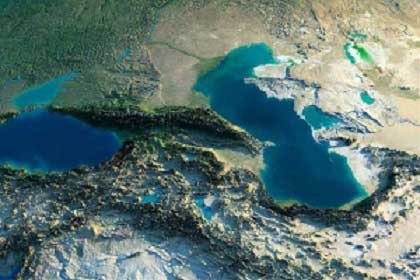 Caspian Sea Earth View