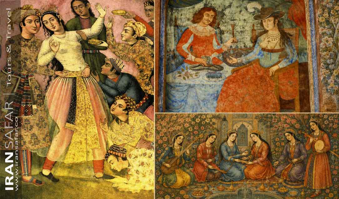 Chehel Sotoun Painting Styles