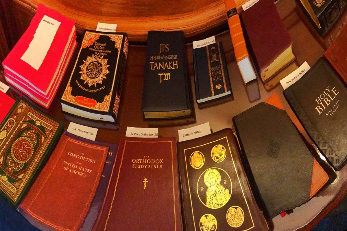 Iran Religions Holy books together