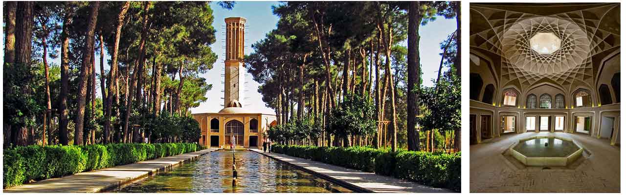 Dowlat Abad Garden in Yazd, Iran 
