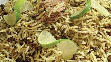 Dishou rice Qeshm cuisine 