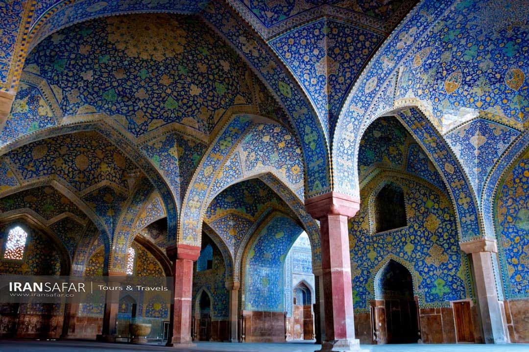 Isfahan Imam mosque with blue tiles