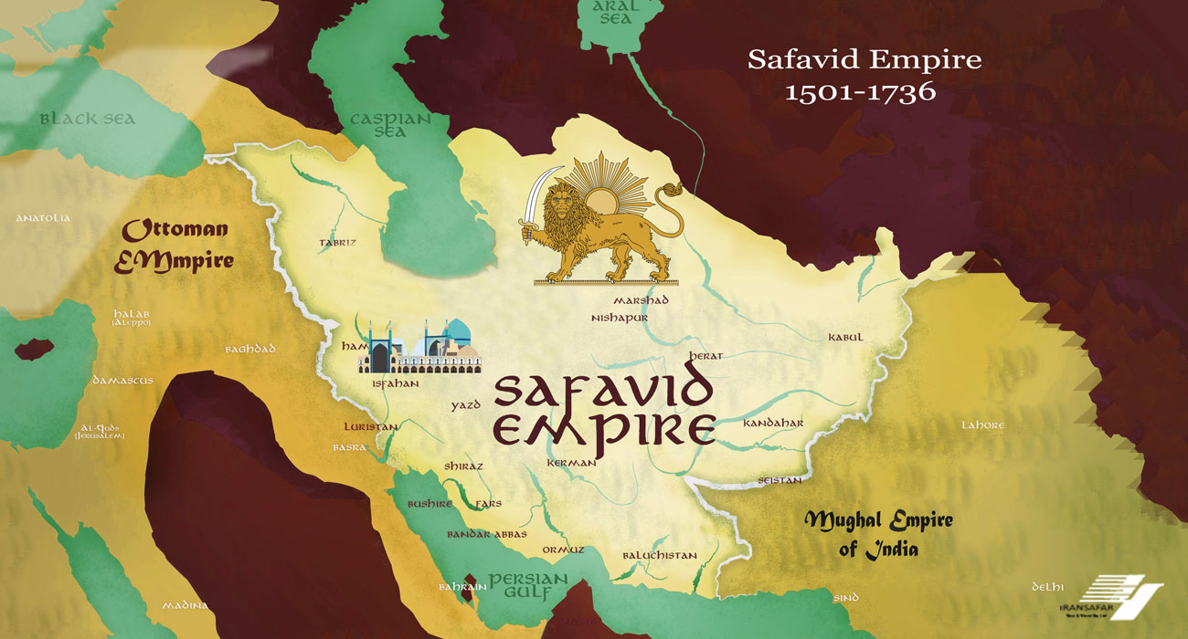 Map of Safavid Empire 