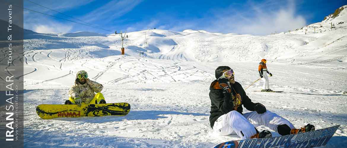 Dizin Ski Slopes in Iran 
