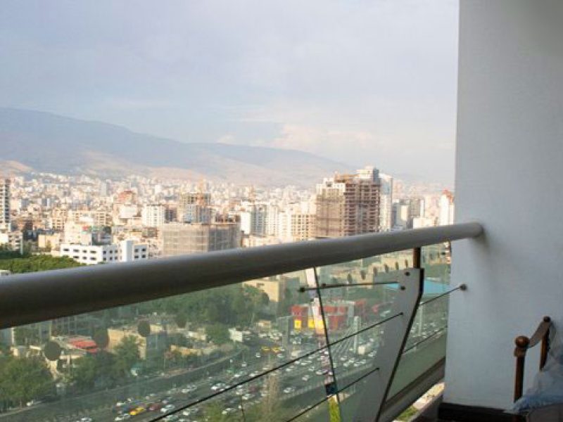 Tehran view from suite balcony, Esteghlal hotel, Tehran