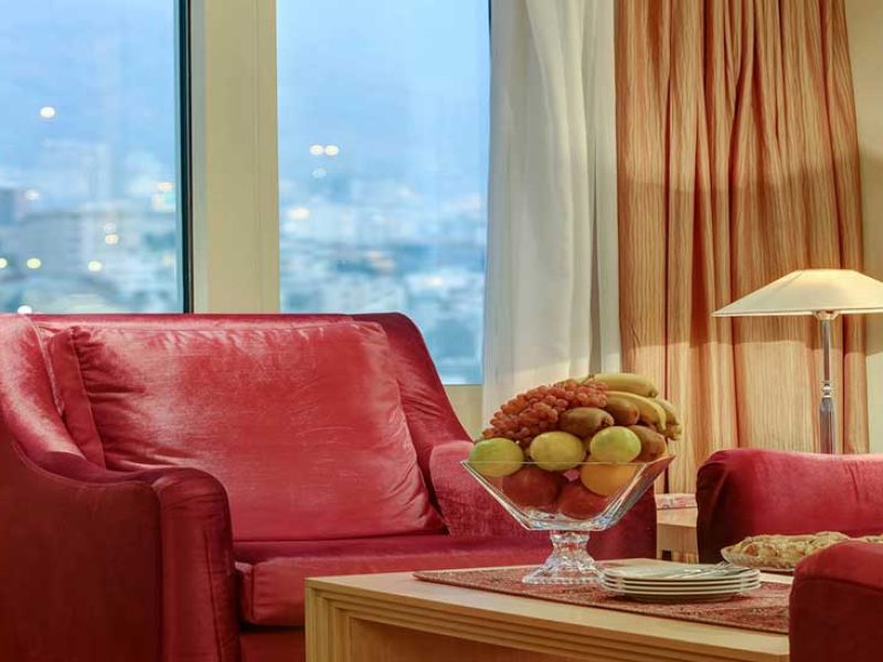 Tehran view from Junior Suite, Parsian Azadi Hotel
