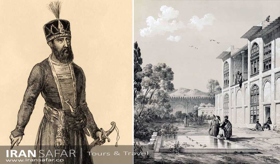 Karim Khan Zand Founder of Zand Dynasty, Lithography 