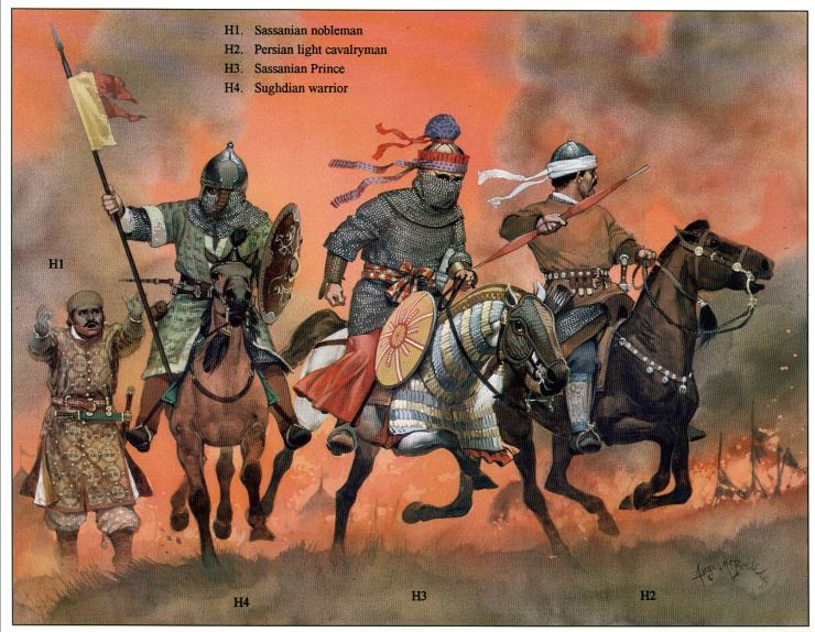 Shapur I, the Sassanian emperor on the horseback 