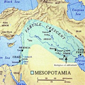 Map of ancient Mesopotamia