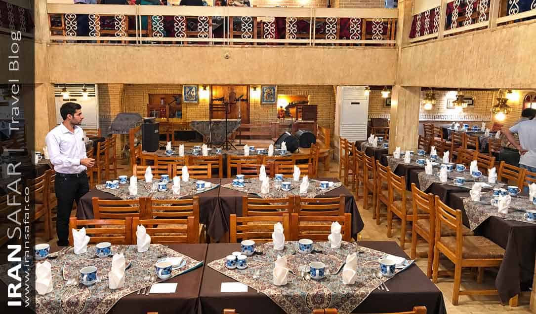 Interior of Sharzeh Restaurant in Shiraz 