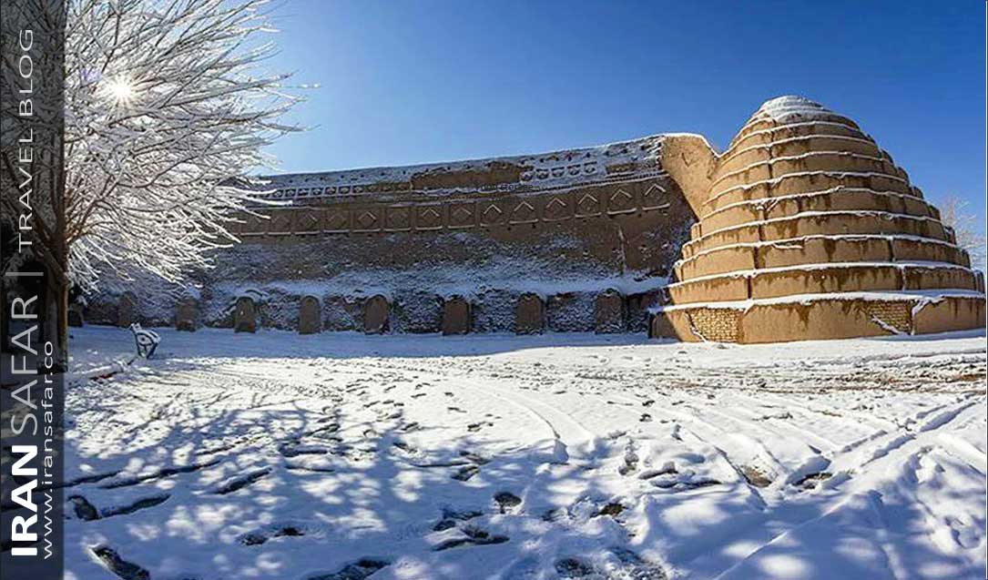 An Iranian ice house in snowy area 