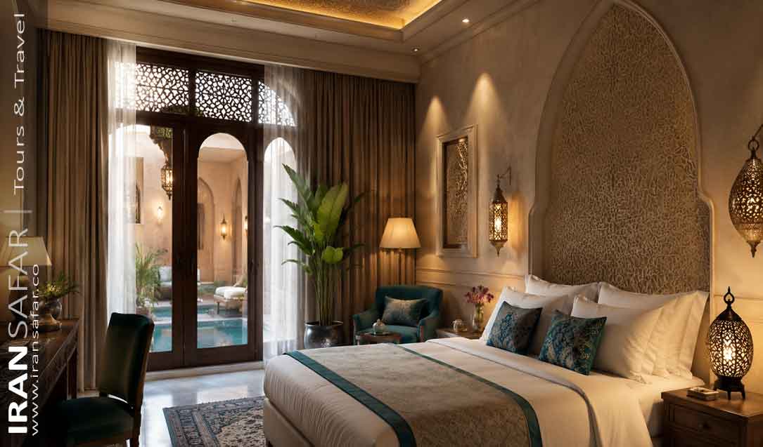 Interior of a boutique hotel in Iran